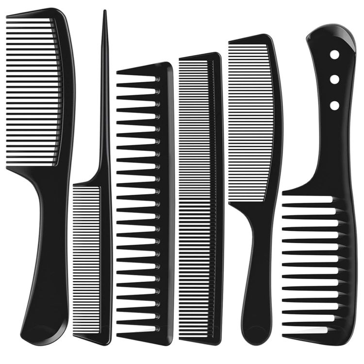 Black Hair Comb Set imagen 1